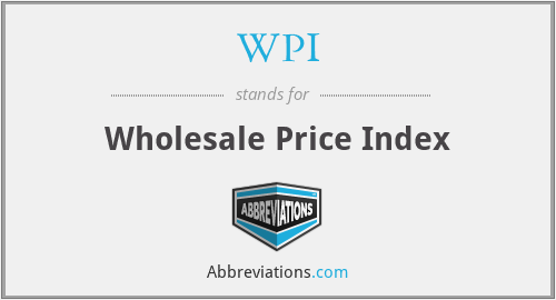 What does wholesale price index stand for?